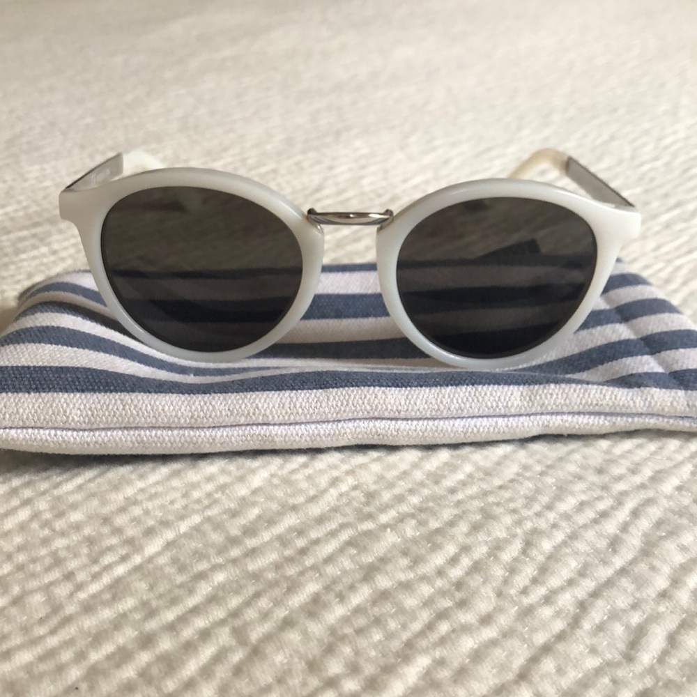 J. Crew White Frame sunglasses